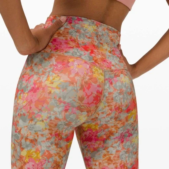 NWOT Lululemon Align High-Rise 28” Inflorescence Multi Floral Leggings size 10 - Picture 5 of 10
